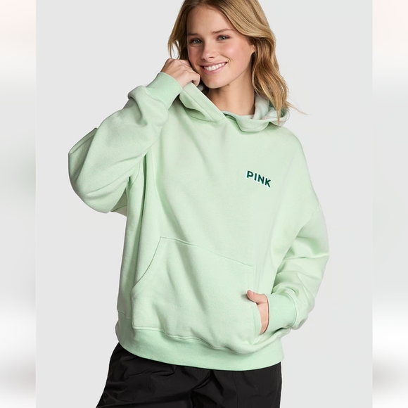 PINK Victoria's Secret Tops - New PINK Ivy Fleece Quarter-Zip Sweatshirt